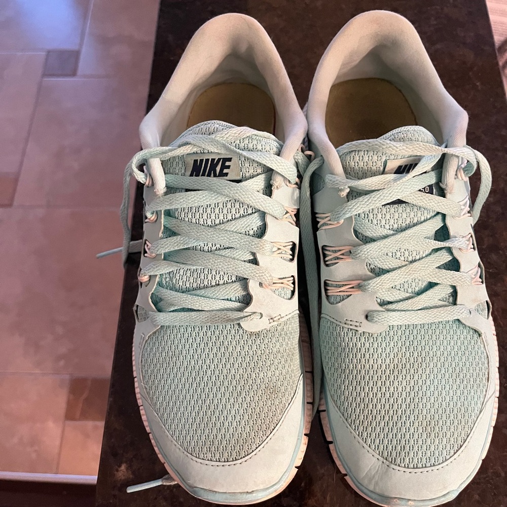 Nike Women's Athletic Shoes - Light Teal and White - Picture 2 of 4